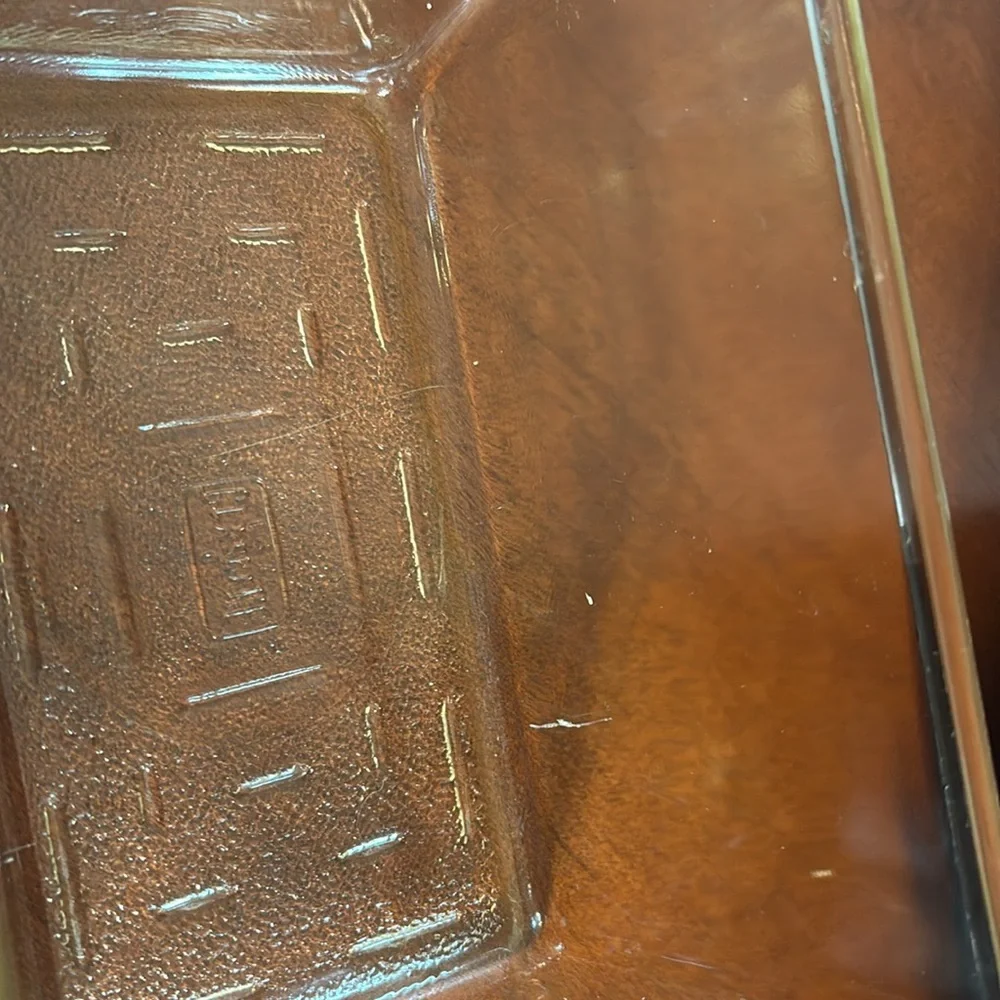 Vintage Glasbake Refrigerator Loaf Pan Casserole Dish USA with Lid YELLOW TINT
